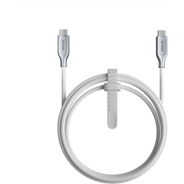 Nomad Kevlar 240W kábel USB-C/USB-C (1,5m) biely