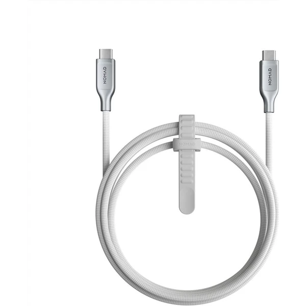 Nomad Kevlar Cable, USB-C na USB-C, 1.5m, white - Káble - Hlavný obrázok