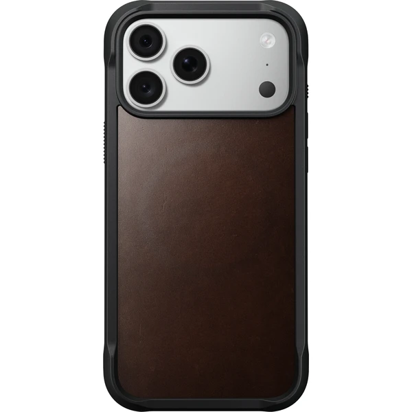Nomad Rugged Leather (Horween) MagSafe kožený kryt iPhone 17 Pro Max/18 Pro Max Rustic Brown - Puzdra - Obrázok 6d395a885a7b4fc89dffd7ac7d64555d