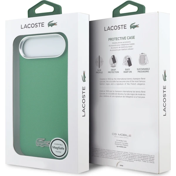 Lacoste Iconic Petit Pique Metal Logo MagSafe kryt iPhone Air zelený - Puzdra - Obrázok 6d3b25ee51074d5bac48068116131fc7