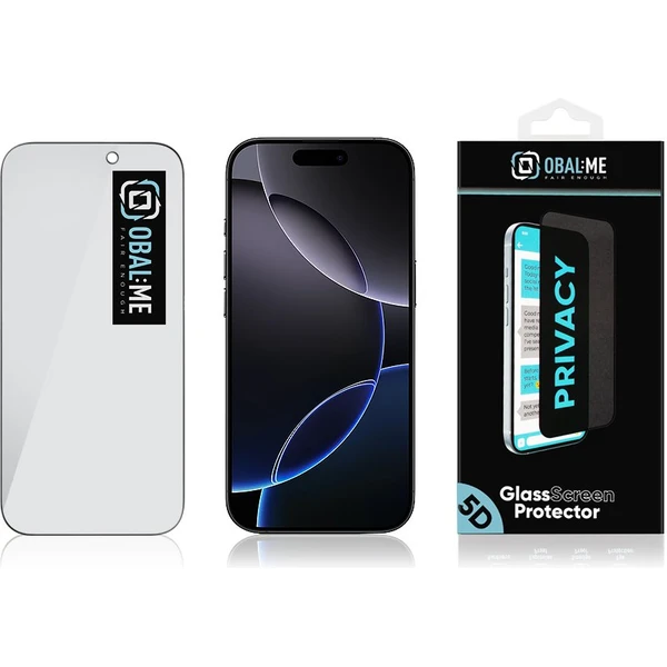 OBAL:ME Privacy 5D tvrdené sklo Apple iPhone 17/17 Pro čierne - Ochranné fólie a sklo - Obrázok 6d3e863c91c34286a1793d683d339663
