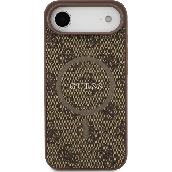 Guess PU Leather 4G Colored Ring MagSafe Zadný Kryt pre iPhone Air hnedý - Puzdra - Obrázok 6d3f283d4a1d4233900c31d6cf6d1962