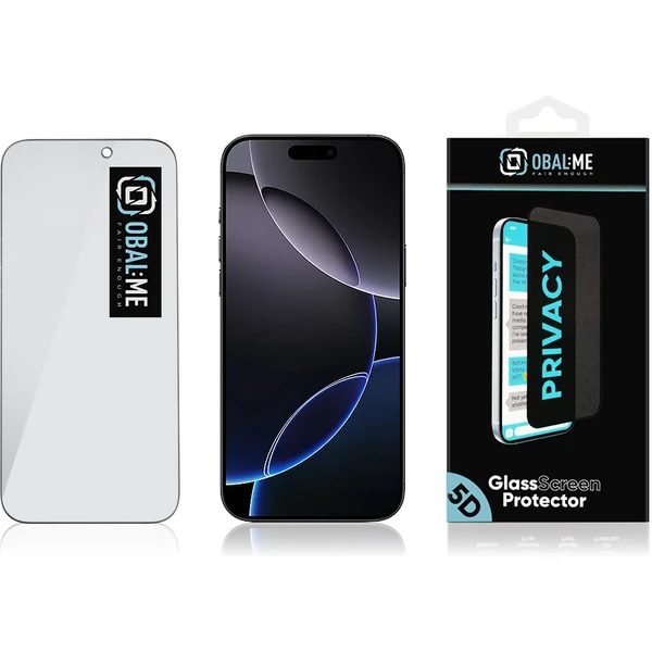 OBAL:ME Privacy 5D tvrdené sklo Apple iPhone 17 Pro Max čierne - Ochranné fólie a sklo - Obrázok 6d492235b4f7467185fd5bd7c4205f66