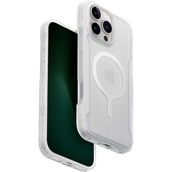 UNIQ Combat Active MagClick kryt s MagSafe iPhone 16 Pro Max biely/svietiaci
