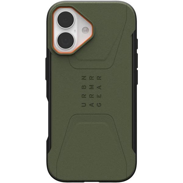 UAG Civilian Magsafe kryt iPhone 17 zelený/oranžový - Puzdra - Obrázok 6d99e1b56f114f6baa5b543e7c31076f