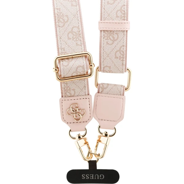 Guess Crossbody popruh PU 4G Metal Logo ružový - Popruhy a crossbody - Obrázok 6da3c3d4b1824e5795ab0e575a29e73d