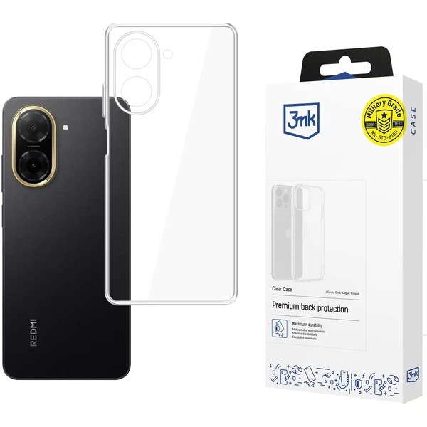 3mk Clear Case kryt POCO C71 4G / Red A5 5G - Puzdra - Hlavný obrázok