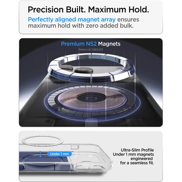 Spigen Ultra Hybrid T MagSafe kryt iPhone 18 Pro Max/17 Pro Max matná modrá - Puzdra - Obrázok 6dee72247cb24014b71d67c01135b29e
