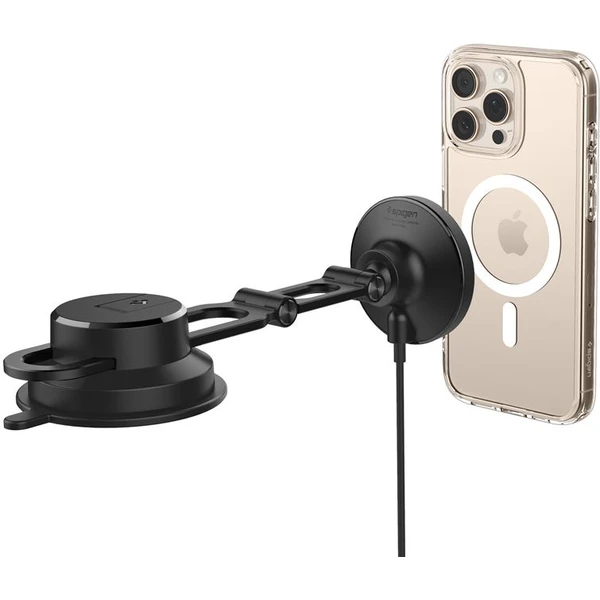 Spigen OneTap Pro 4 Dashboard/Windshield Qi2 MagSafe držiak na sklo/palubku s nabíjaním čierny - Držiaky - Obrázok 6dfe2ecb0b7740b994f2edefecea7210