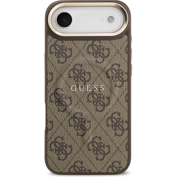 Guess PU Leather 4G Gold Frame MagSafe kryt iPhone Air hnedý - Puzdra - Obrázok 6e0e16b311814b8c80e358c28af69976