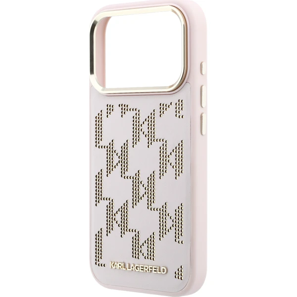 Karl Lagerfeld PU Perforated Monogram MagSafe Zadný Kryt pre iPhone 17 Pro Max Pink - Puzdra - Obrázok 6e19bf58691344f2b87c604e87513fa1
