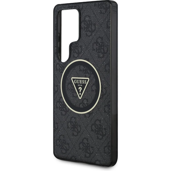 Guess IML 4G Glitter a Triangle Logo MagSafe kryt Samsung Galaxy S25 Ultra čierny - Puzdra - Obrázok 6e1e7f9ef4d845158c7fd7208c3be5b9