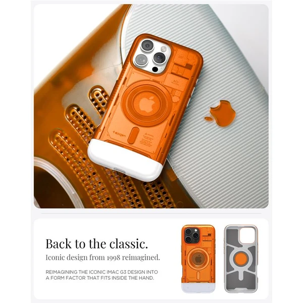 Spigen Classic C1 MagSafe kryt iPhone 16 Pro tangerine - Puzdra - Obrázok 6e30a0b95ebf4fb5a06ebdecfb06d31b