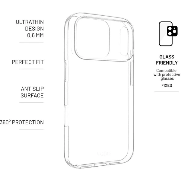 FIXED Story Slim TPU kryt Apple iPhone 17 Pro, 0,6 mm číry - Puzdra - Obrázok 6e3cb0e421f0470e8466c5c1d21d5c6d