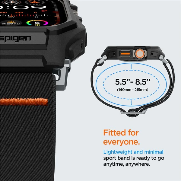 Spigen Lite Fit Pro remienok Apple Watch Ultra 3/2/1 (49mm) matne čierny - Remienky - Obrázok 6e3e83f65f094cc197e9f514098e76e0