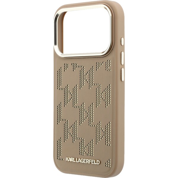 Karl Lagerfeld PU Perforated Monogram MagSafe Zadný Kryt pre iPhone 17 Pro Beige - Puzdra - Obrázok 6e5abc7d46eb4b20b73c413f4aed5ad1