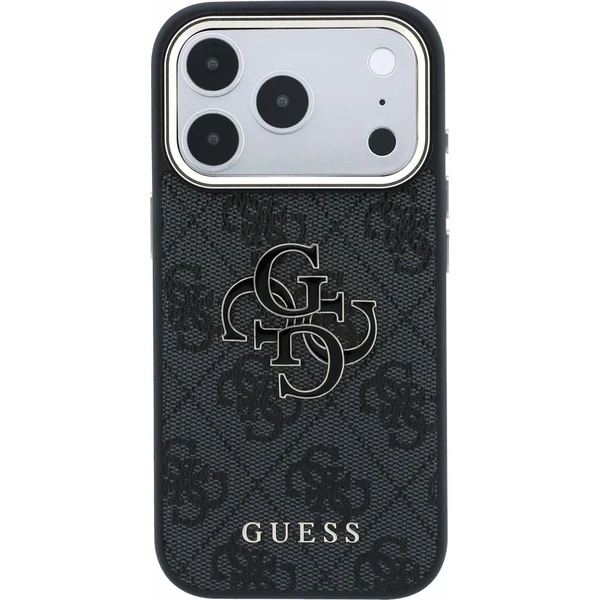 Guess PU 4G Resin Metal Logo Zadný Kryt pre iPhone 18 Pro Max Black - Puzdra - Obrázok 6e614addf3f8403e873fc6969c667da5