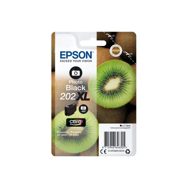 Epson 202XL Kiwi Claria Premium Single Photo čierny