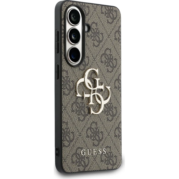 Obal Guess PU 4G Metal Logo pre Samsung Galaxy S26+ hnedý - Puzdra - Obrázok 6e6c08febe7844fe80adf5e2972dc6b1