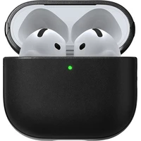 Nomad Modern Leather púzdro Apple Airpods 4 čierne - Puzdra