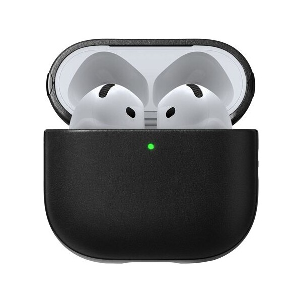 E-shop Nomad Modern Leather púzdro Apple Airpods 4 čierne