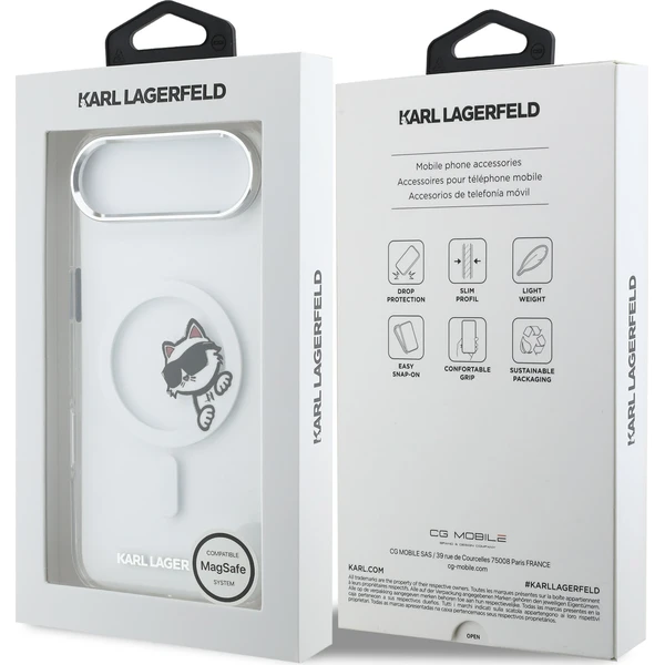 Karl Lagerfeld IML Choupette Peekaboo MagSafe kryt iPhone Air priehľadný - Puzdra - Obrázok 6e8131df1ff24bf4baf8112eebc197ff