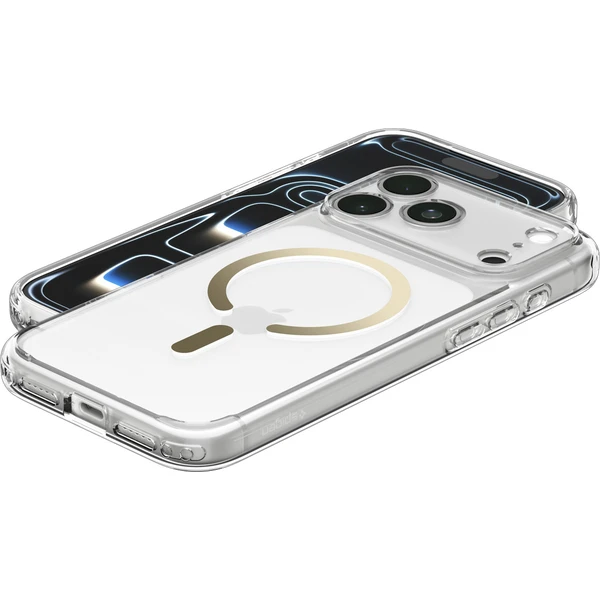 Spigen Ultra Hybrid MagSafe kryt iPhone 18 Pro/17 Pro clear gold - Puzdra - Obrázok 6e872513fe2d438fafbe68cb9d16c6bd