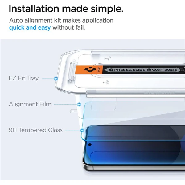 Spigen Glass tR EZ Fit tvrdené sklo Samsung Galaxy S24 FE/A56 5G číre (2-pack) - Ochranné fólie a sklo - Obrázok 6e87890761d0452fb3176c692386b498