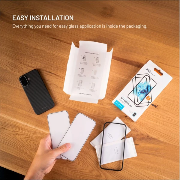 FIXED 2,5D Full-Cover ochranné sklo s aplikátorom Samsung Galaxy S26+, 2 ks čierne - Ochranné fólie a sklo - Obrázok 6e8dcb2dee69487eb16f0e08dbde4041
