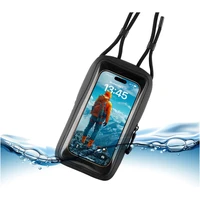 Vodeodolné puzdro na mobilný telefón FIXED Dry Case z hypalónu s certifikáciou IPX8, čierne - Puzdra