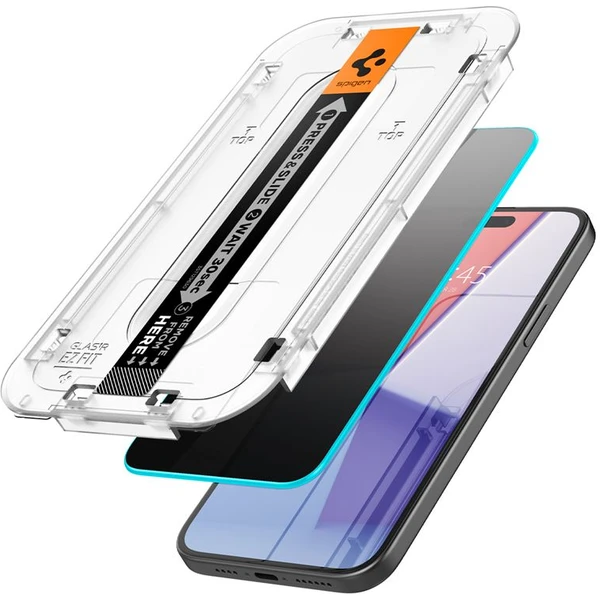 Spigen Glass tR EZ Fit HD (Privacy) tvrdené sklo iPhone 15/16 číre - Ochranné fólie a sklo - Obrázok 6eaa01477b0e4f11986f9c24ba41e45e