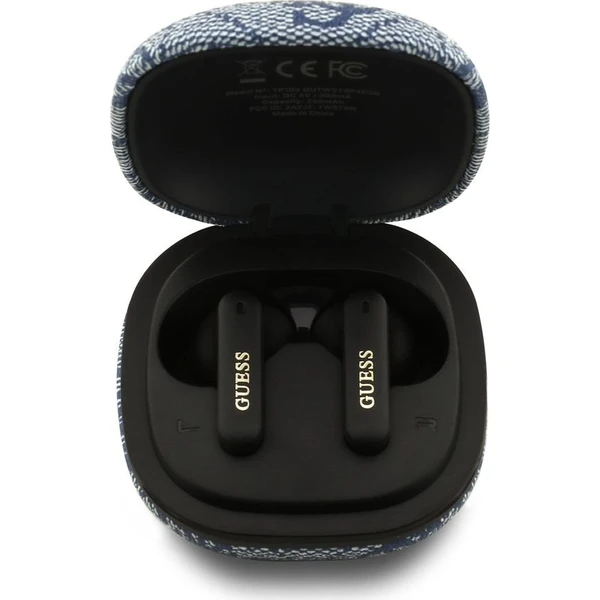Guess PU 4G Metal Logo ENC TWS Bezdrôtové Slúchadlá Blue - Slúchadlá - Obrázok 6ecd15bfaa6144ddb3a9a1e1d4bc6fc5