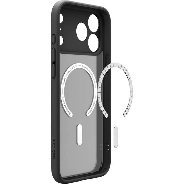 Spigen Ultra Hybrid MagSafe kryt iPhone 18 Pro Max/17 Pro Max mrazivo čierna oranžová - Puzdra - Obrázok 6ece8ca8a45f4838a91e8dd9964912a0