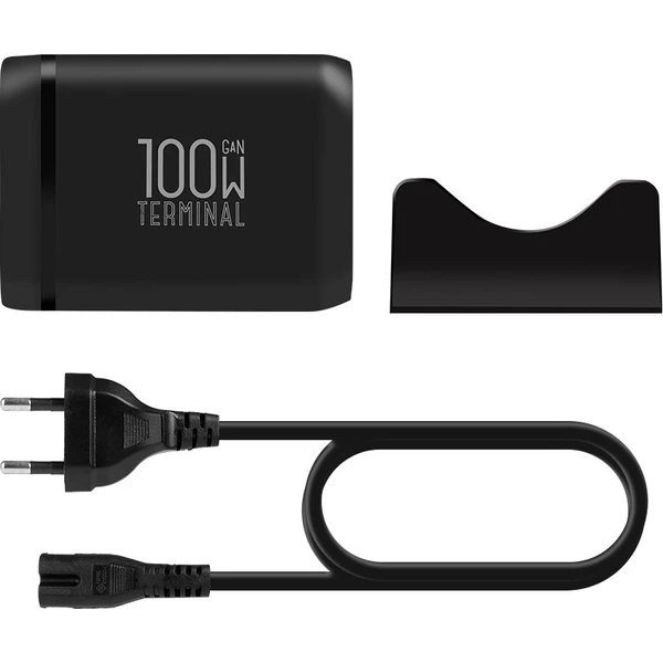 OBAL:ME Terminal GaN Stolná nabíjačka 4C2A 100W čierna - Nabíjačky - Obrázok 6f12a6463c4b47f4a0428a61763dc4be