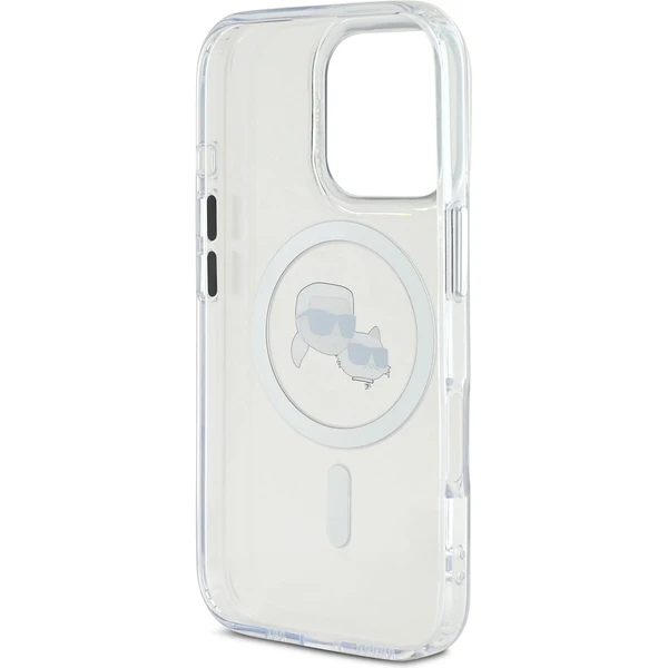 Karl Lagerfeld IML K&CH Heads Metal Frame MagSafe kryt pre iPhone 16 Pre Max číry - Puzdra - Obrázok 6f14269c90c7405b89566c9c67cca280