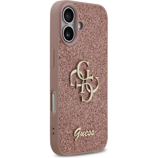 Guess PU Fixed Glitter 4G Metal Logo kryt iPhone 17 ružový - Puzdra - Obrázok 6f16192a833c471b8e4fbf1e46487e1e