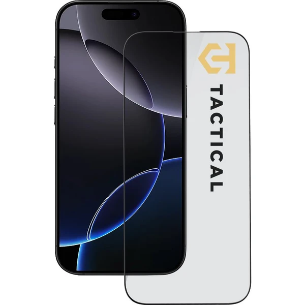 Tactical Glass Shield 5D sklo pre Apple iPhone 16 Pro čierne - Ochranné fólie a sklo - Hlavný obrázok