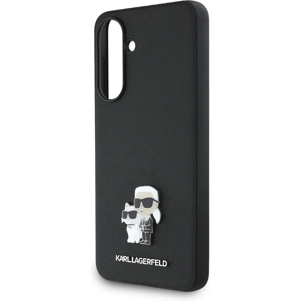 Karl Lagerfeld PU Saffiano Metal Karl and Choupette kryt Samsung Galaxy A36 čierny - Puzdra - Obrázok 6f56ddee48ca41a59fed1ce1b1d73a91