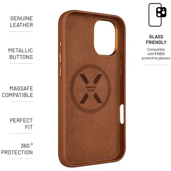 FIXED MagLeather kožený kryt s MagSafe Apple iPhone 16 Plus hnedý - Puzdra - Obrázok 6f5d0e1958c94ef2b7d3af44bd444a41