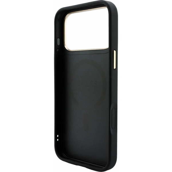 Guess PU Leather 4G Gold Frame Embossed MagSafe Zadný kryt pre iPhone 18 Pro Black - Puzdra - Obrázok 6f6b170a38e7445d8df5ae97ce320be0