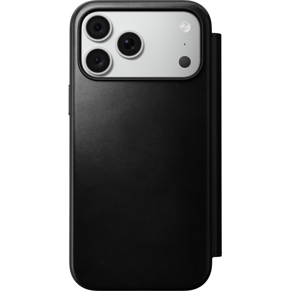 Nomad Modern Leather Folio (Horween) MagSafe kožené puzdro iPhone 17 Pro Max/18 Pro Max Black - Puzdra - Obrázok 6f6f3a5c0a954953a070095a358c8f20