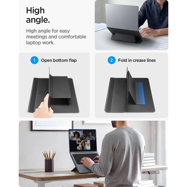 Spigen Slim Fold Laptop Stand LD201-S7 stojan čierny - Stojany - Obrázok 6f7b0c61497443e49cdec3dcf67b0132