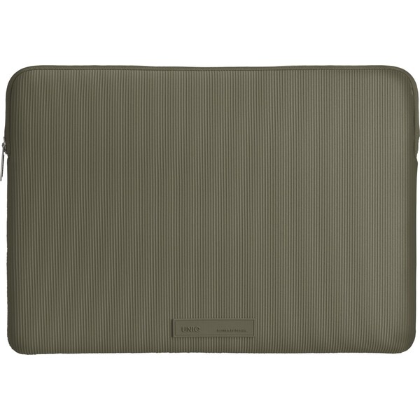E-shop UNIQ Cyprus Ridge Edition neoprénové puzdro pre MacBook/notebook (13”/14") Dark Sage Green