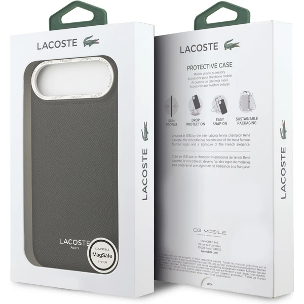 Lacoste PU Leather Champs Elysees MagSafe kryt iPhone Air čierny - Puzdra - Obrázok 6f9b60d7e9a948efb02dd520c64c60d6
