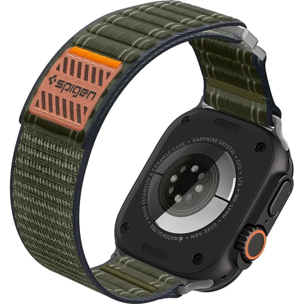 Spigen Fabric Band remienok (suchý zips) Apple Watch 49/46/45/44mm zelený - Remienky - Obrázok 6fa7671e3d084c0babbe6de5fab68d0e