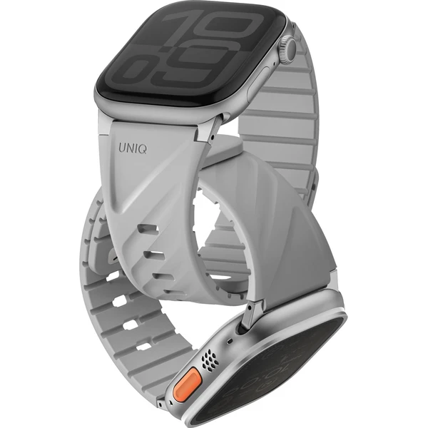 UNIQ Fluo Magnetický remienok pre Apple Watch (49-40mm) Mist Grey - Remienky - Hlavný obrázok