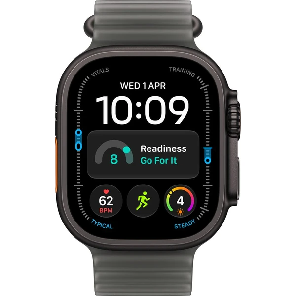 Apple Watch Ultra 4 49mm Přírodní titan s průsvitně černým Oceánským řemínkem - Inteligentné hodinky - Obrázok 6fb85aac4e70458cb8afeb9dfec655a7