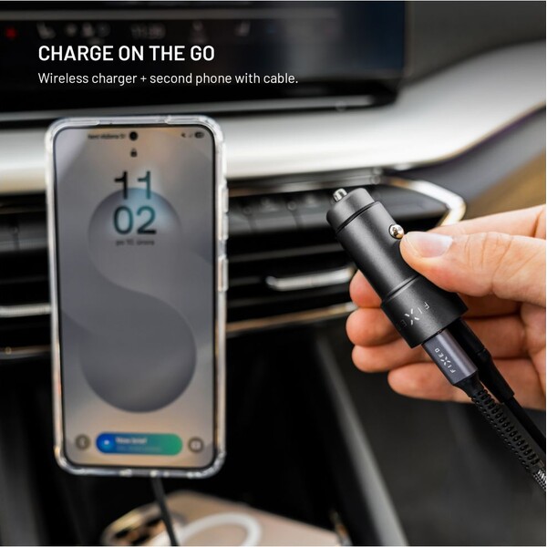 FIXED autonabíjačka s 2xUSB-C výstupom, podpora PD 3.0, 65W, čierna - Nabíjačky - Obrázok 700efb88cad447ae9aca2dc3fc08c125