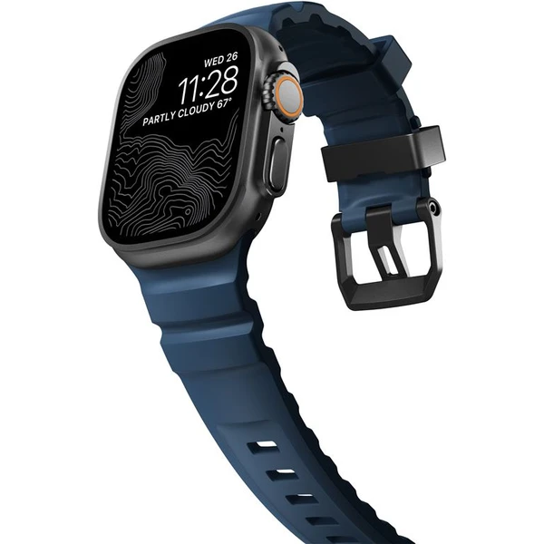 Nomad Rocky Point Band remienok Apple Watch 49/45/44/42mm čierny/modrý - Remienky - Obrázok 7013d37efb25459c8b6737eafef34e26