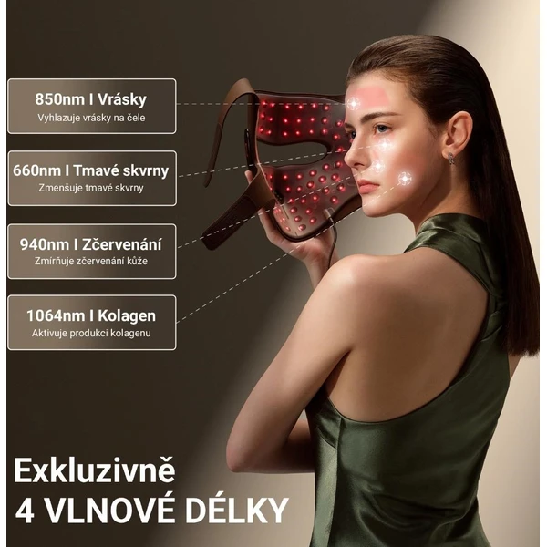 JOVS 4D v2 laserová svetelná terapeutická maska - Čističe pleti - Obrázok 702ea1a1df9c4de795b72b56d496e6c4